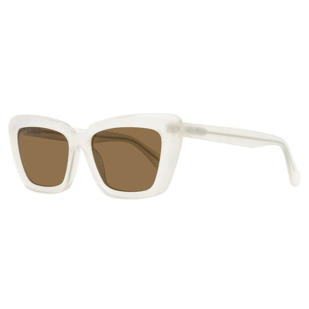 Max Mara Tapered Rectangular Sunglasses MM0171 25E Transparent Ivory 54mm